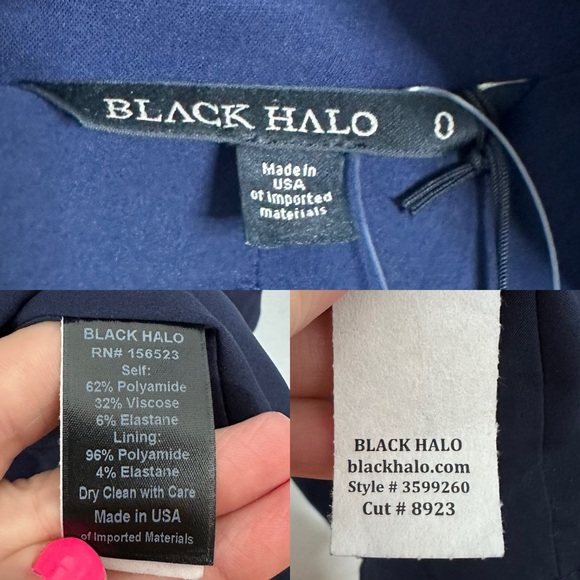 BLACK HALO Madeline Sheath Dress Pacific Blue Size 0 NEW - Picture 11 of 14